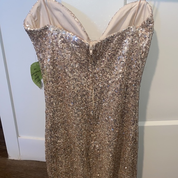 Champagne/ light gold Windsor dress - Picture 3 of 4